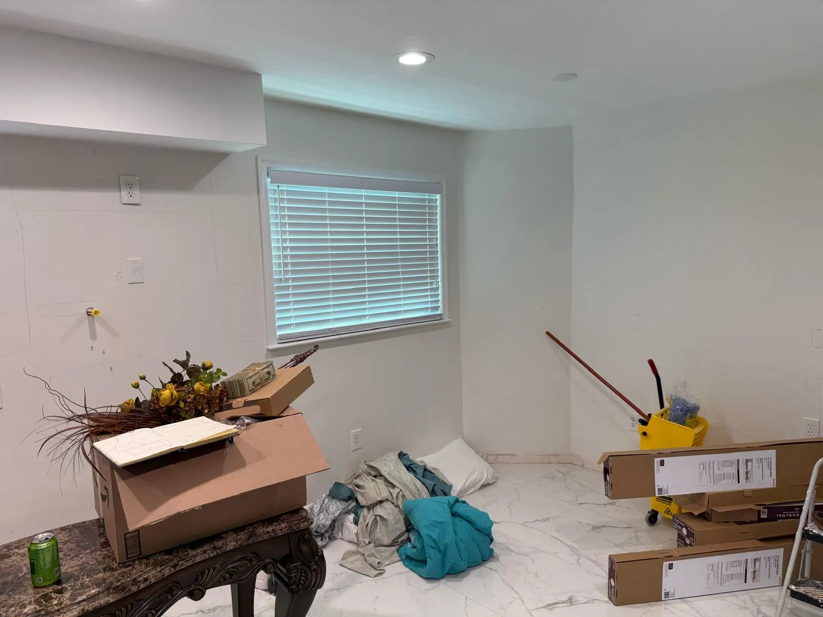 Before: Ornate Mahogany & Marble Traditional Estate Kitchen