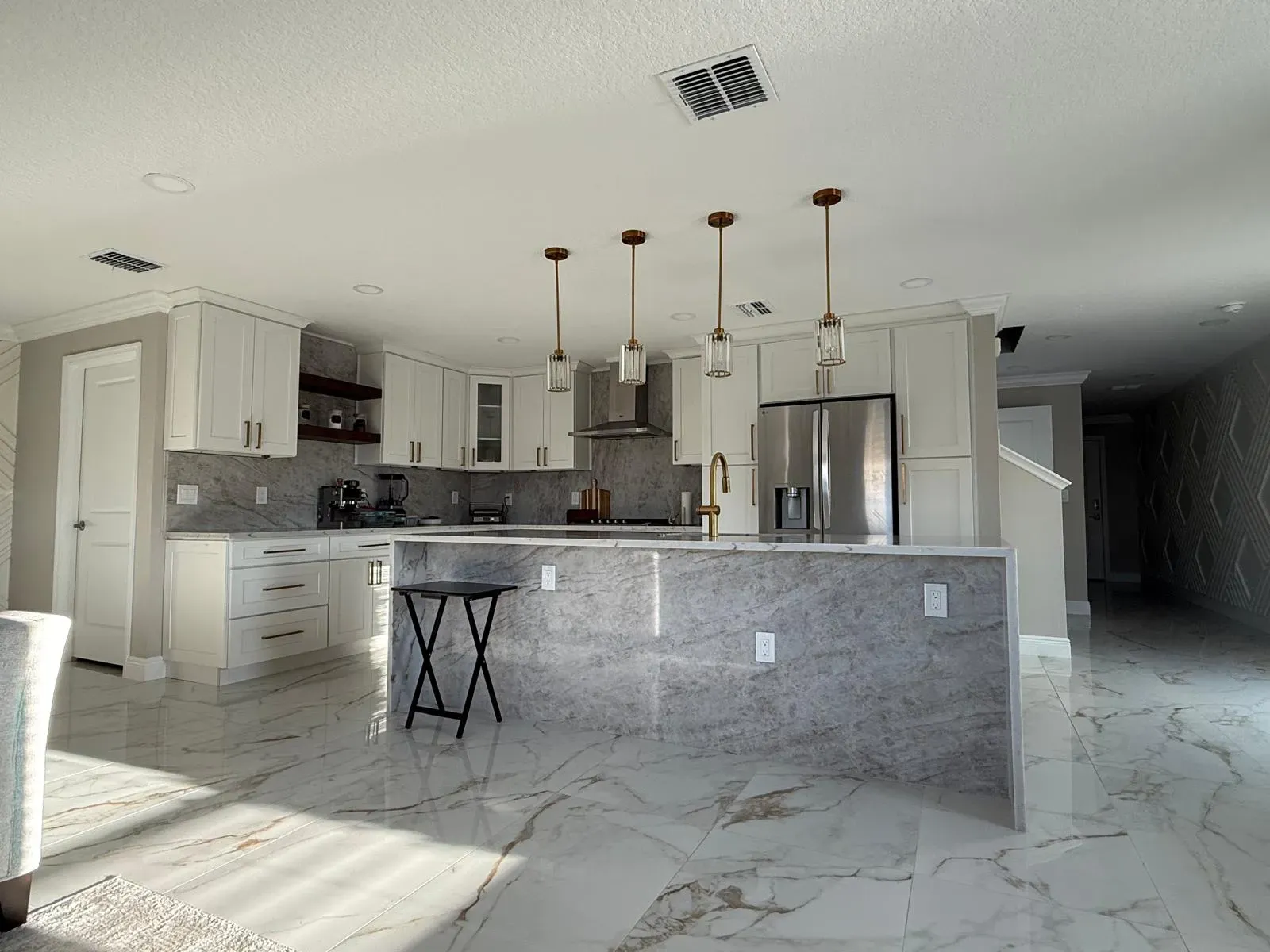 After: Custom Kitchen Cabinets and Flooring | Tampa, FL