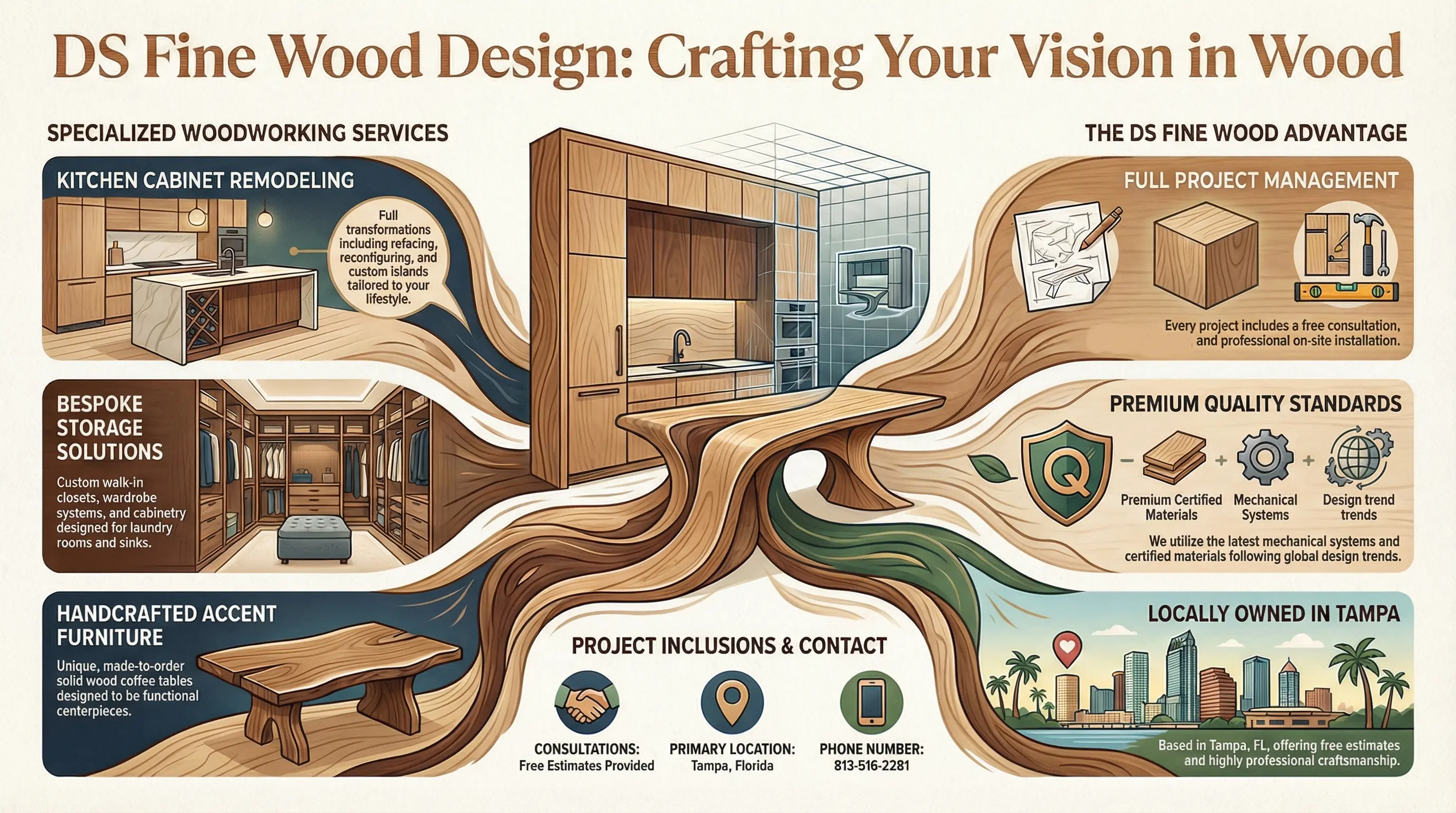 DS Fine Wood Design Infographic Process