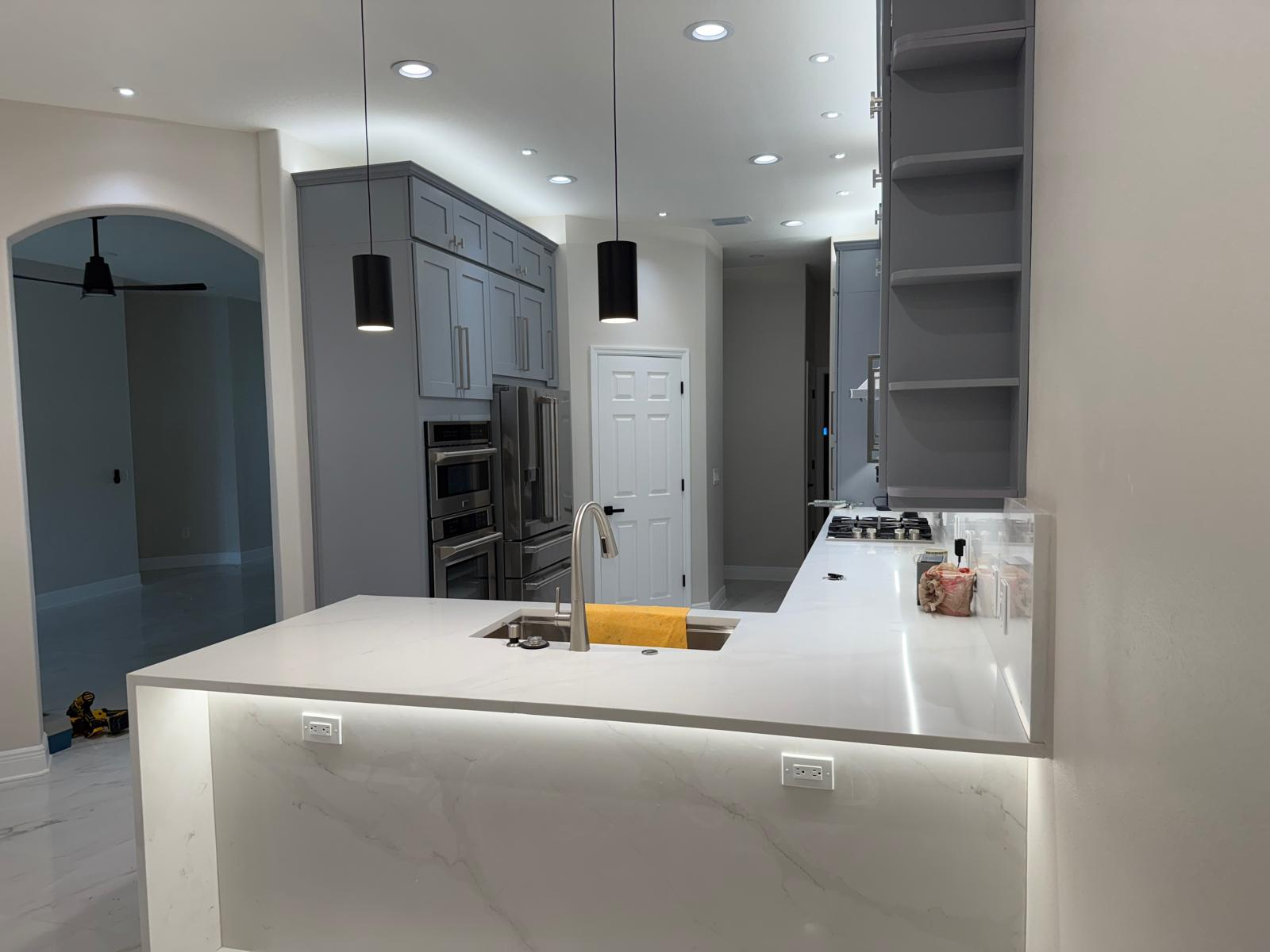 Contemporary Slate & Marble Kitchen Transformation