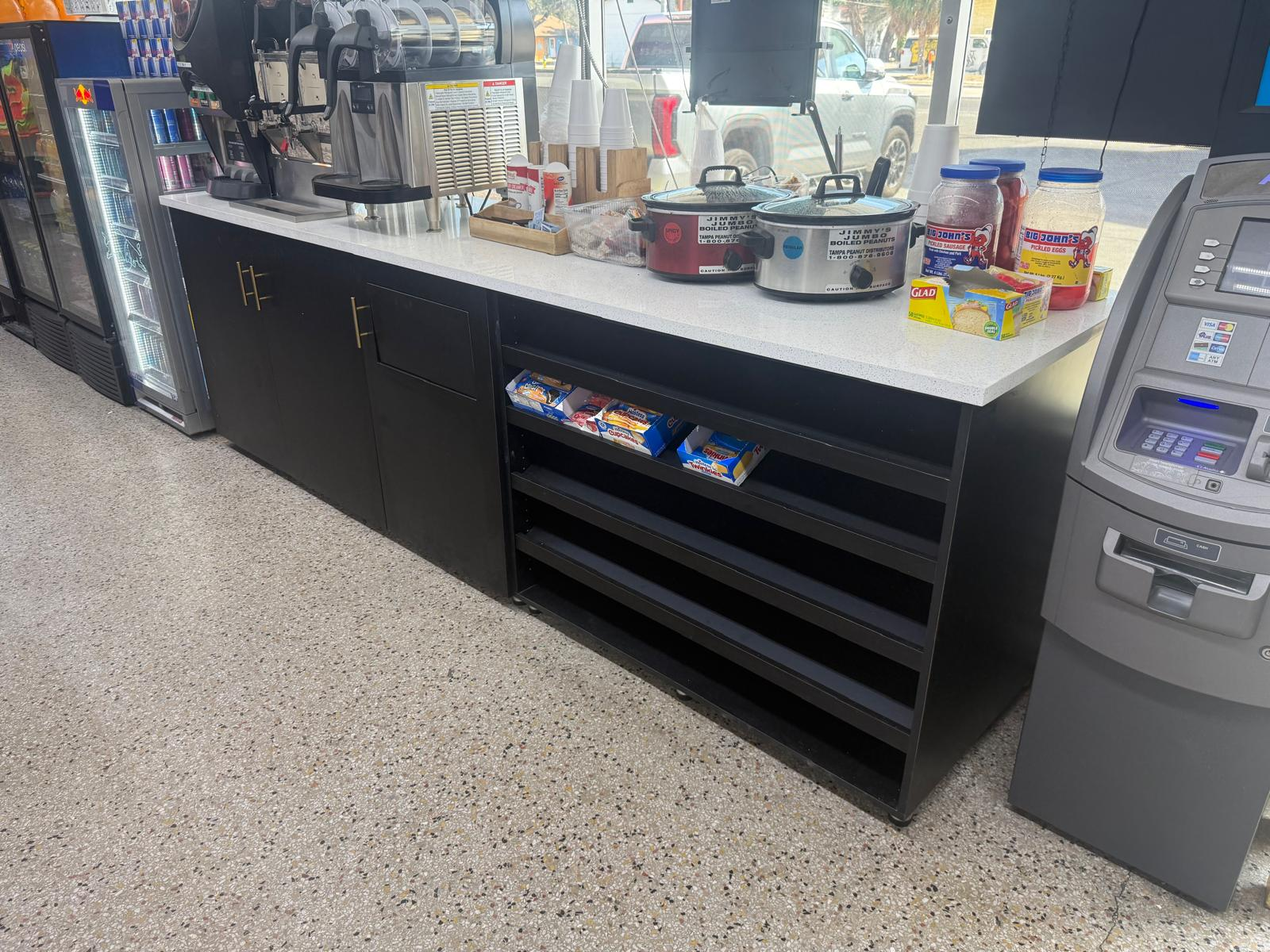 Custom Retail Beverage & Snack Station