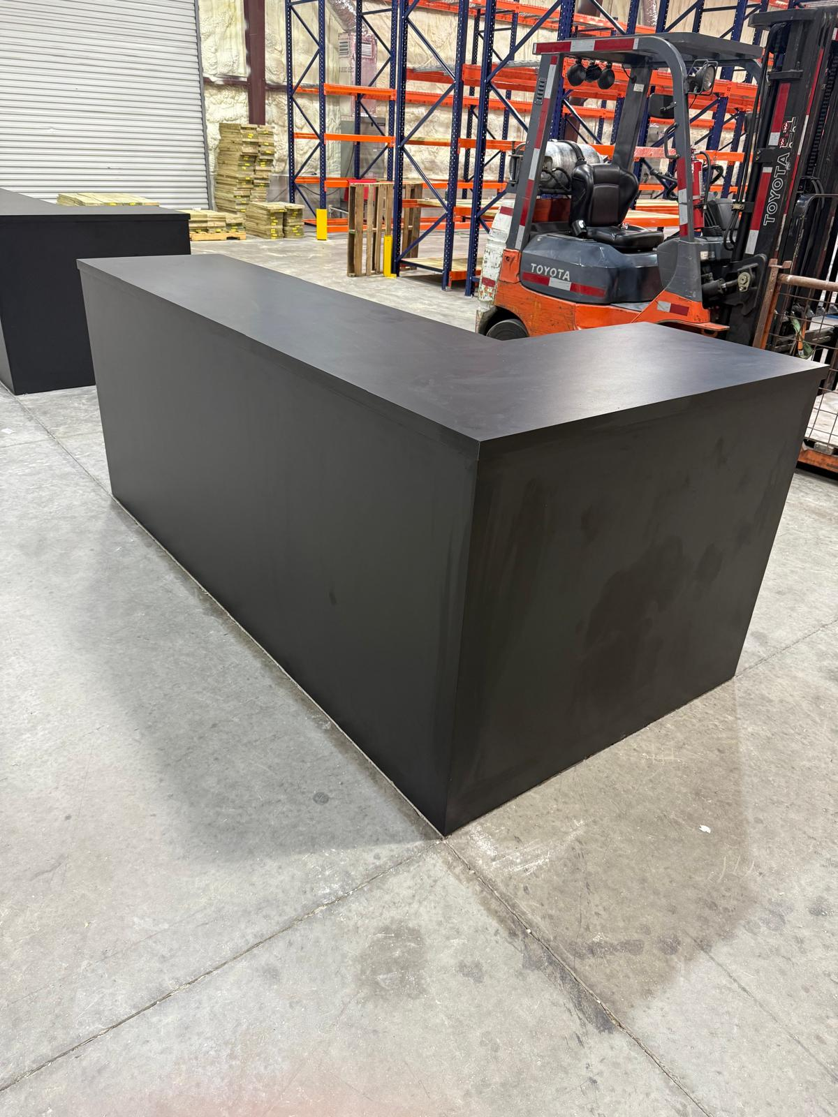 Custom L-Shaped Retail Service Counters
