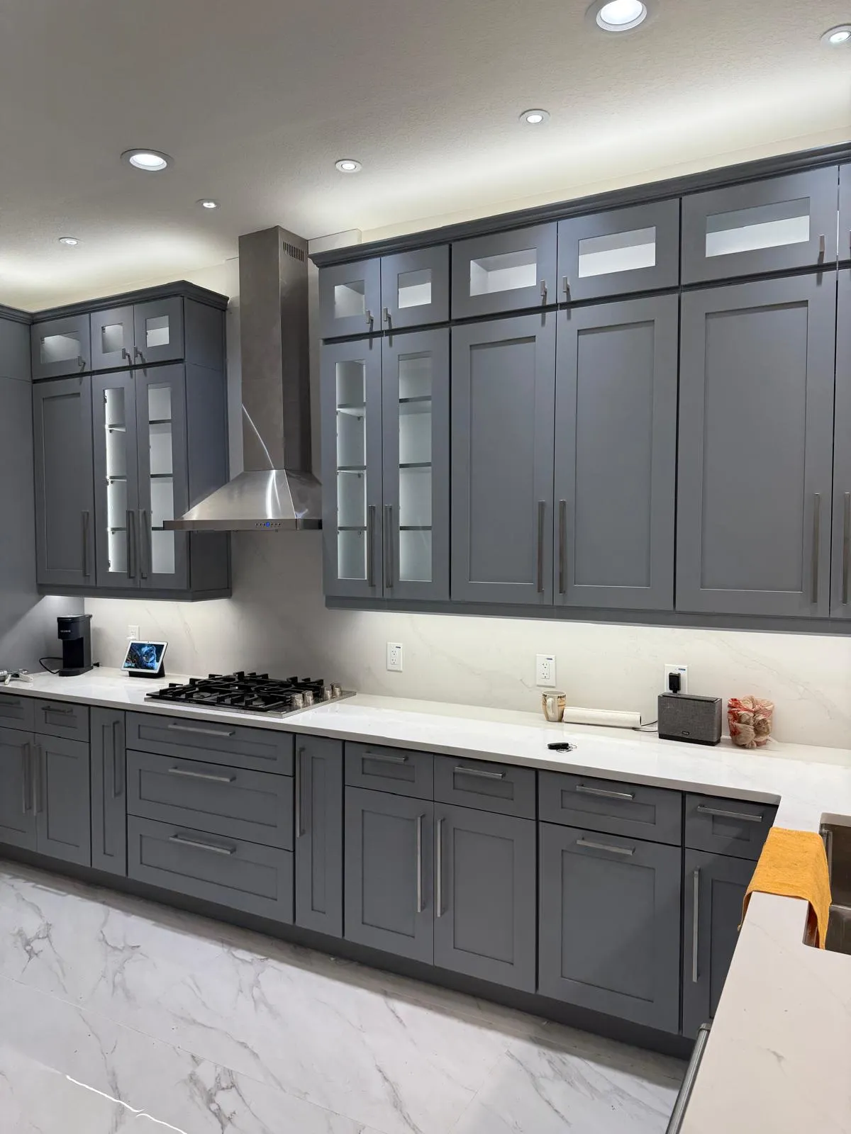 Contemporary Slate & Marble Kitchen Transformation, Kitchen Cabinets & Remodeling project in Tampa, FL — photo 4 of 5
